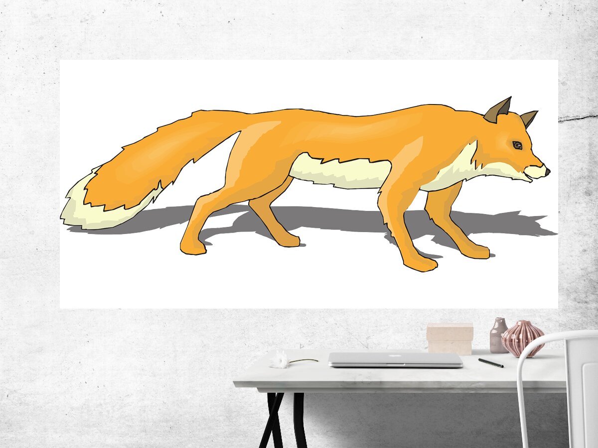 Tail walk. Fox Shadow PNG. Fox тень PNG.