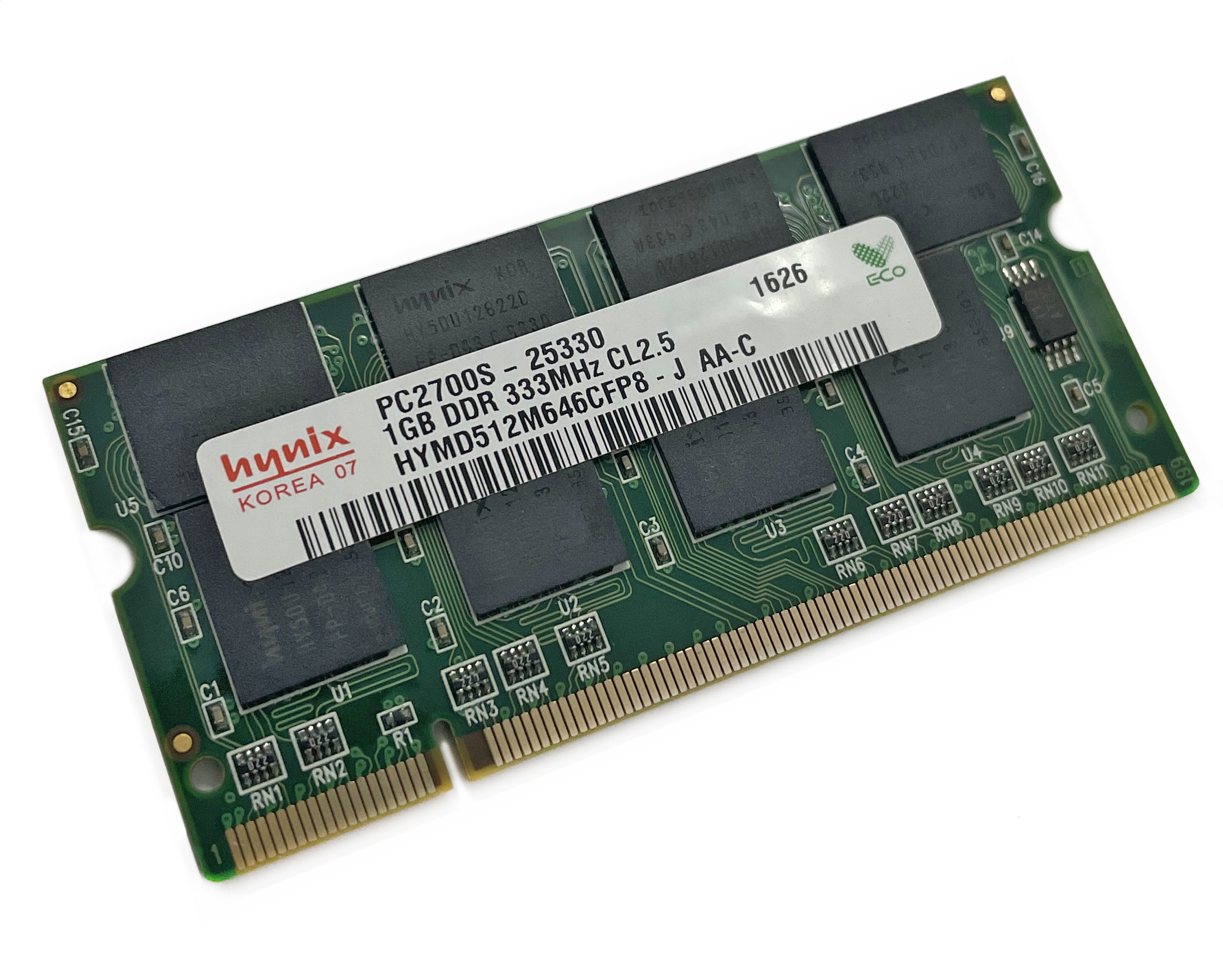 HynixОперативнаяпамятьDDR1Gb333MhzPC-2700So-Dimm1x1ГБ(HYMD512M646CFP8-J)