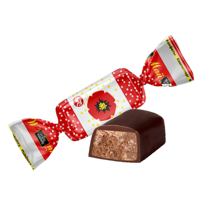 Красный мак конфеты