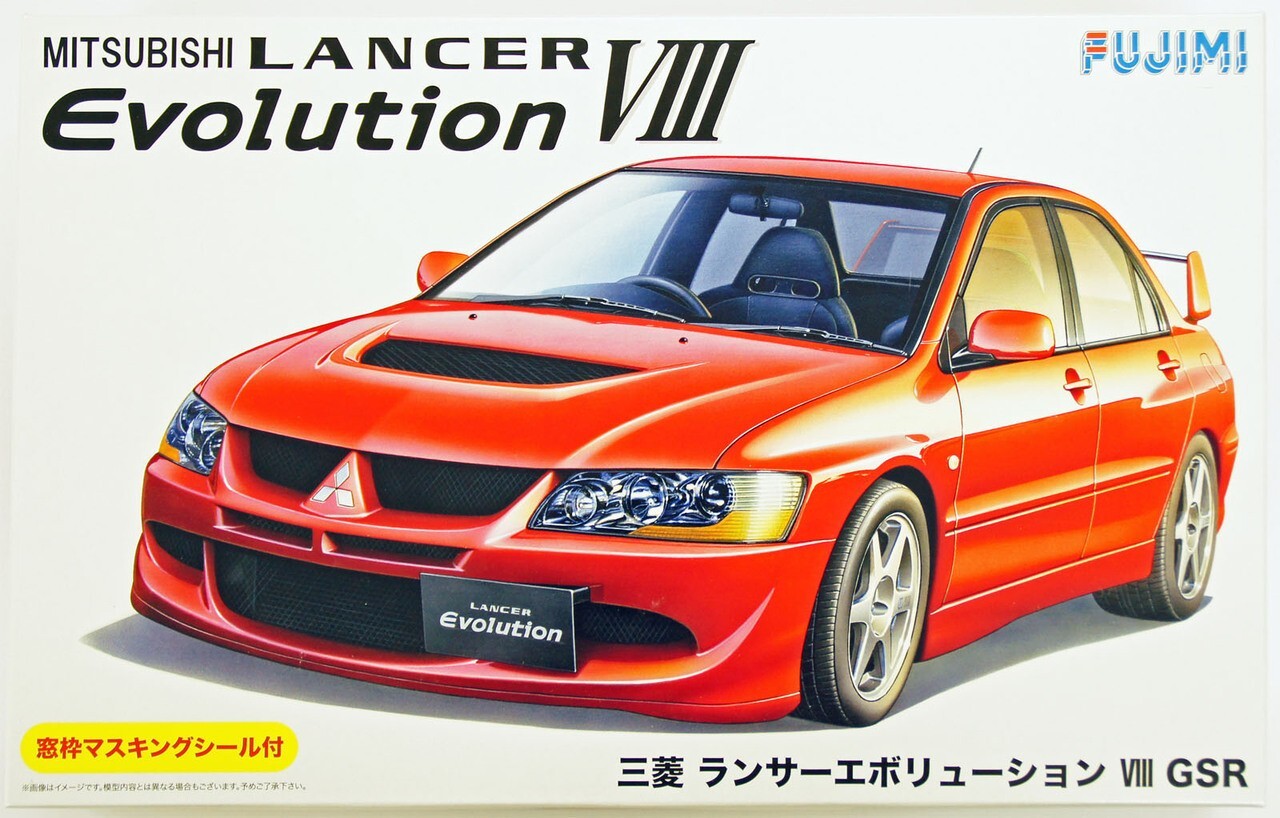 Сборная модель Mitsubishi Lancer Evolution VIII GSR (1:24) FU03924 FUJIMI  Япония - купить с доставкой по выгодным ценам в интернет-магазине OZON  (873345218)