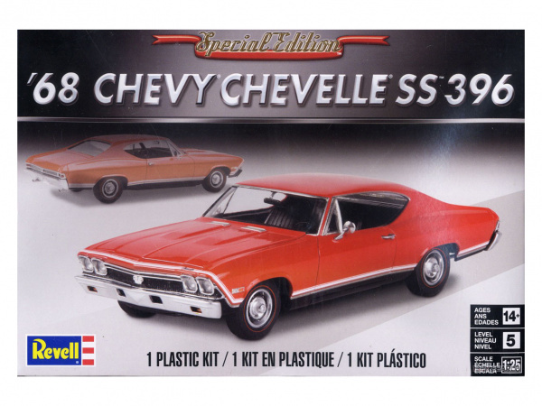 Сборная модель Revell 14445RE Автомобиль 68 Chevy Chevelle SS 396