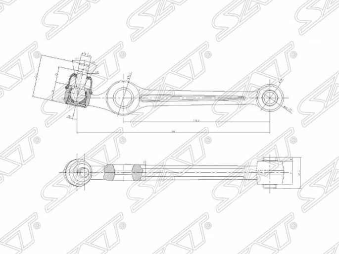 Рычаг подвески передний STD20134300 Sat для MAZDA DEMIO / САТ для Мазда Демио