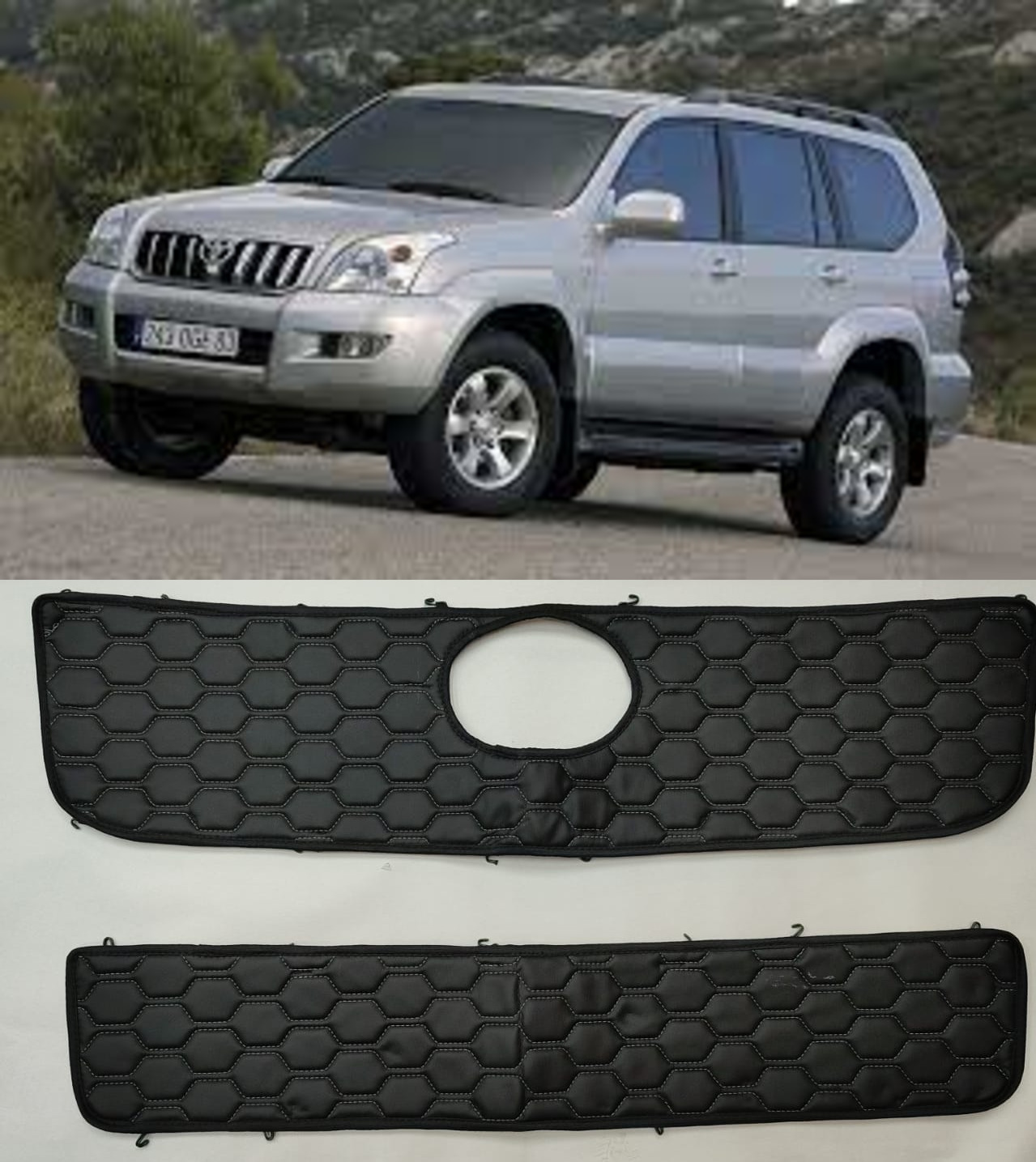 Утеплитель радиатора для Toyota Land Cruiser Prado 120 (Тойота Прадо) 2002  -2009 Комплект Установка на крючки Cjns - АВТОСТИЛЬ арт. 018-116 - купить  по выгодной цене в интернет-магазине OZON (669578246)