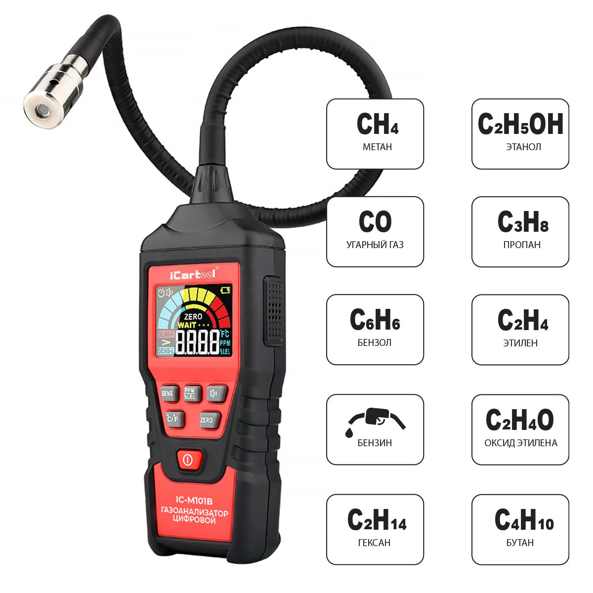 Icartool. газоанализатор icartool. концентрация methane датчик предельная пкг. газоанализатор icartool. газоанализатор icartool.