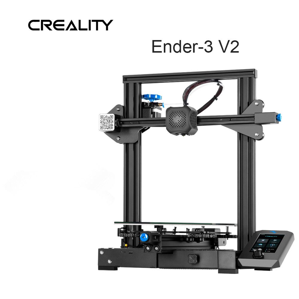Creality ender 3 чертежи деталей 3D Принтер CREALITY Ender-3 V2 Бесшумная основная плата Новый экран UI печать с 