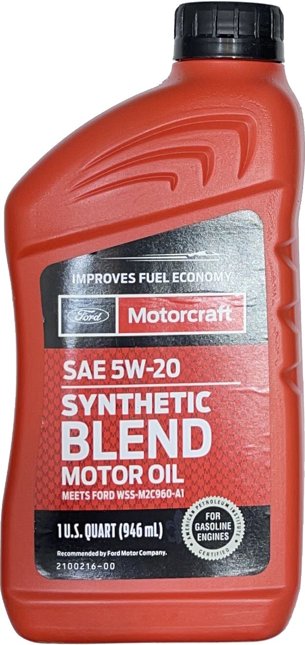 MotorcraftSYNTHETICBLENDSAE5W-20Масломоторное,Полусинтетическое,0.946л