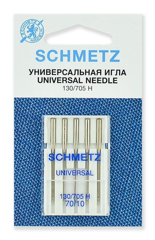 Иглы стандартные Schmetz 130/705H № 70, 5 шт./в уп. арт. 22:15.2.VBS