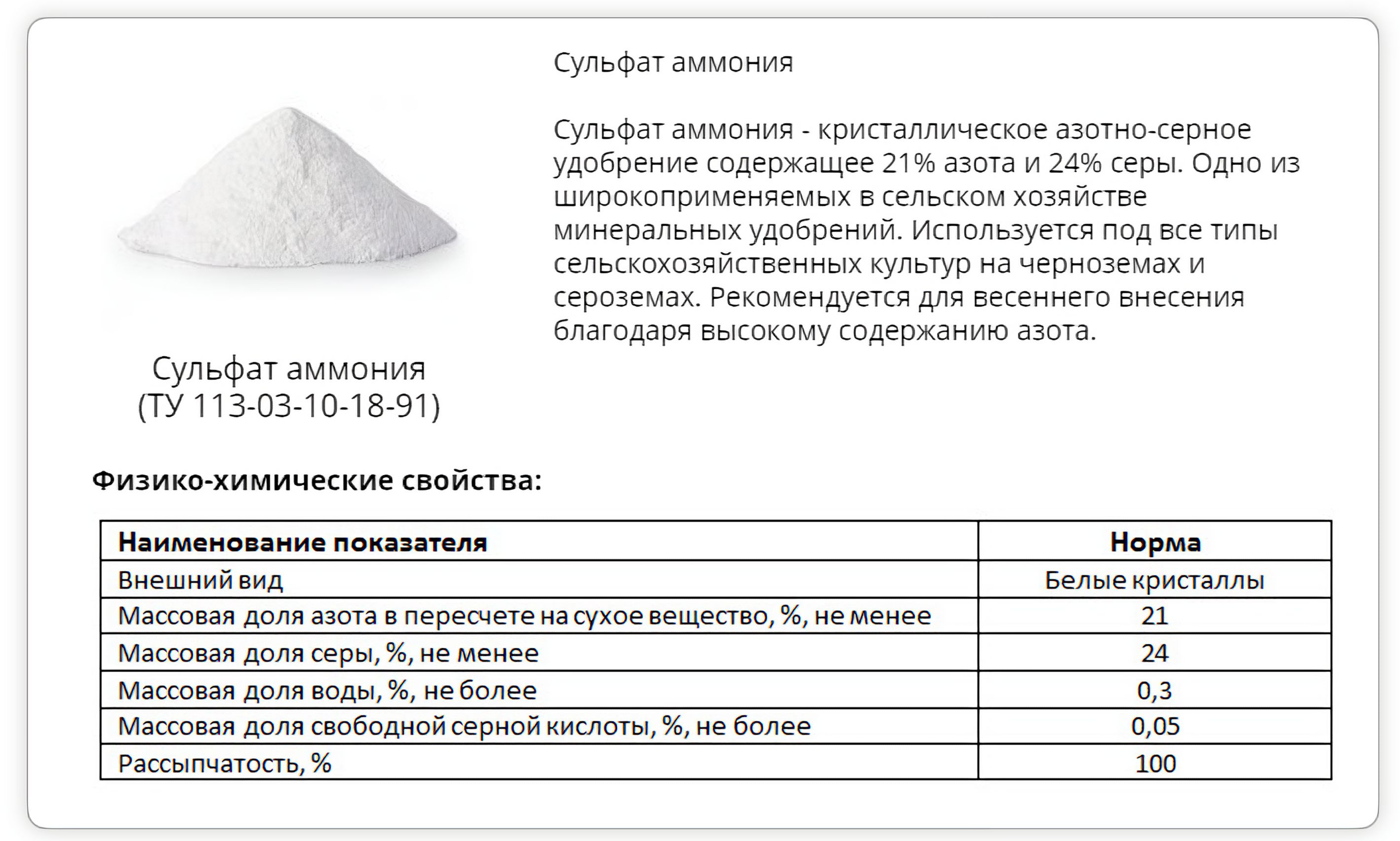 Сульфат Аммония Цена