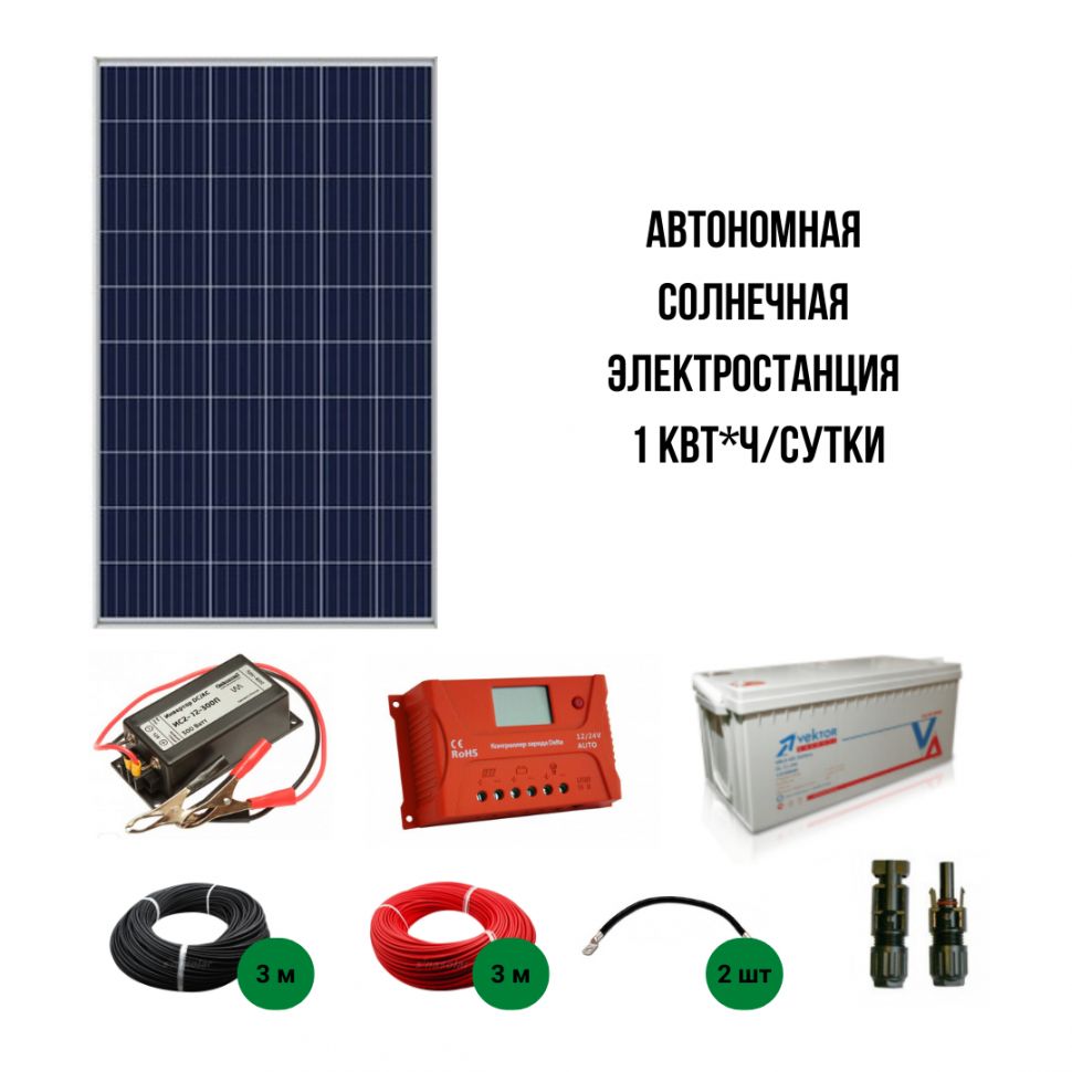 6 квт в сутки. Солнечная электростанция 1 КВТ. Topsolar 60w.