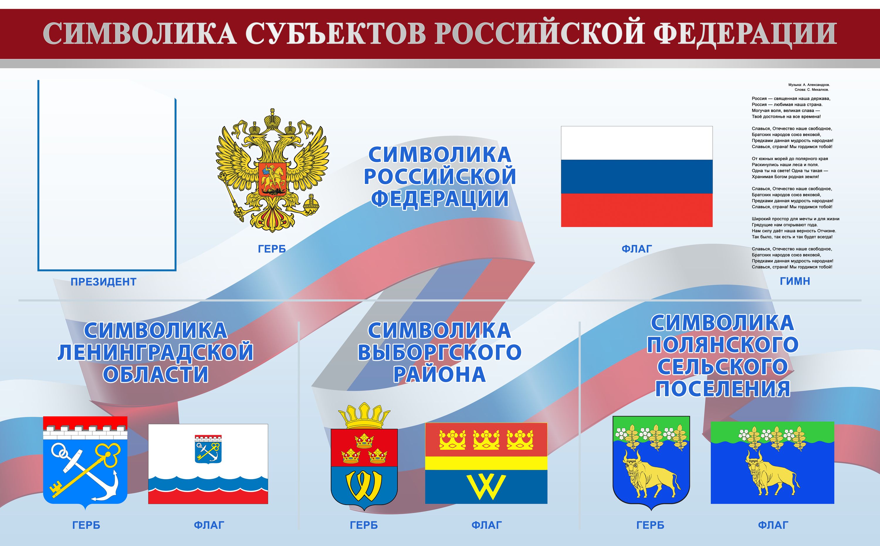 Стенд символика Российской Федерации
