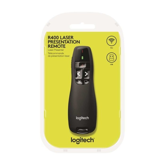 Пульт для презентаций logitech wireless presenter r400