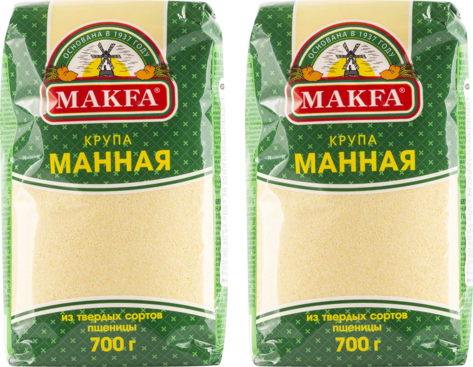 Манная каша в пачке