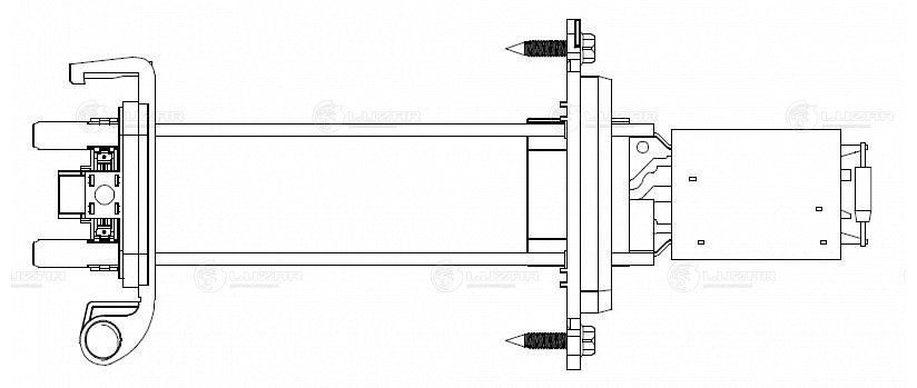 Luzar резистор электровентилятора отопителя lfr0908