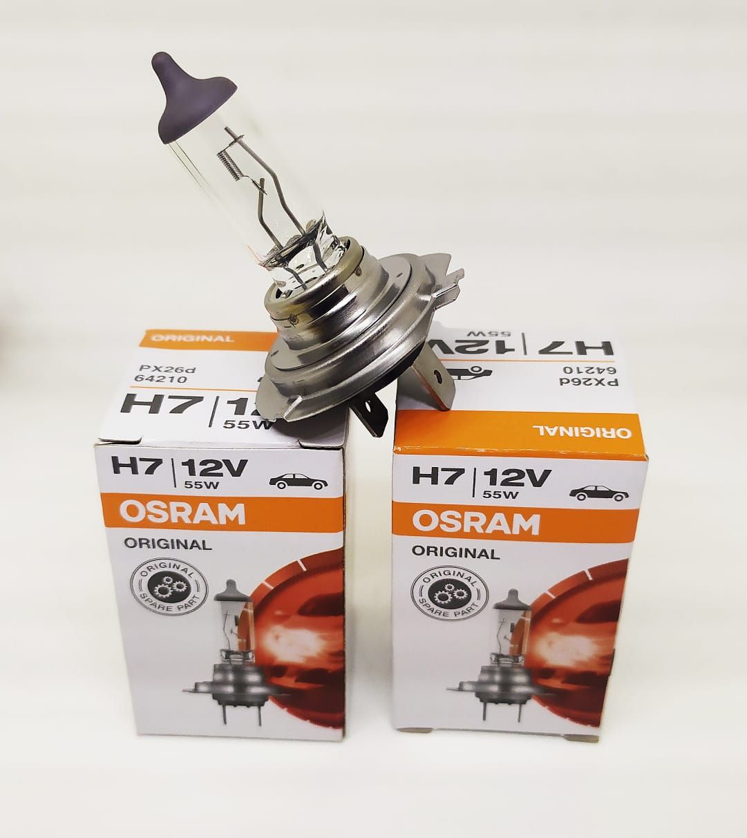 Галогенные автомобильные лампы Osram Original Line H7 PX26d 12V 55W (2 шт.)