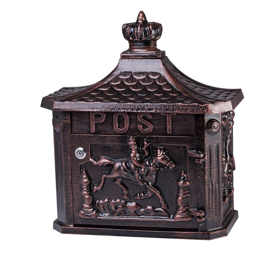 PSG Почтовый ящик 1 секц. 435 мм x 180 мм x 380 мм, медь