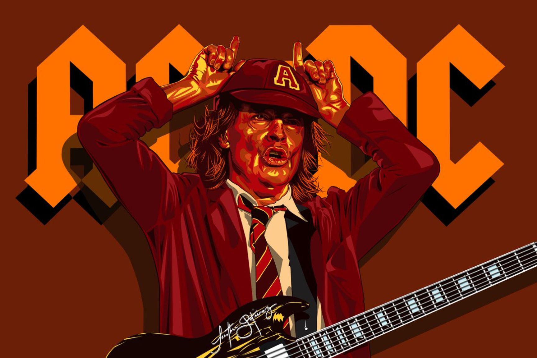 Ас дс рисунки. AC DC vector. Пабло Лобато Angus young. Angus young AC/DC Art. AC/DC Statue Angus young.