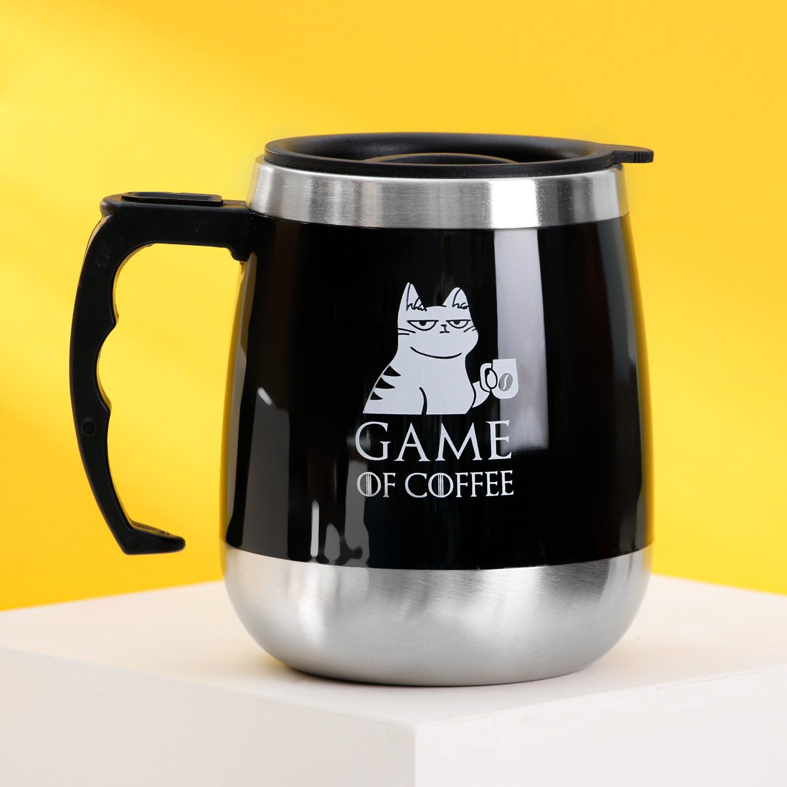 Командор Термокружка Game of coffee, 0.4 л - купить с доставкой по выгодным  ценам в интернет-магазине OZON (511261346)