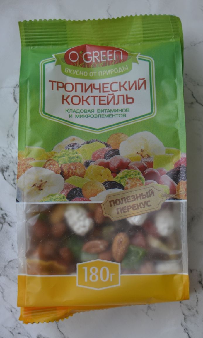 O.GREEN Тропический коктейль 180 гр*5 шт