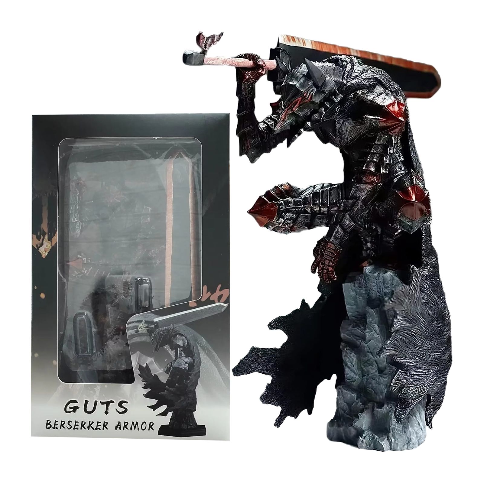 Аниме Фигурка Гатс / Guts - Берсерк / Berserk 25cm - купить с доставкой по  выгодным ценам в интернет-магазине OZON (1409275004)