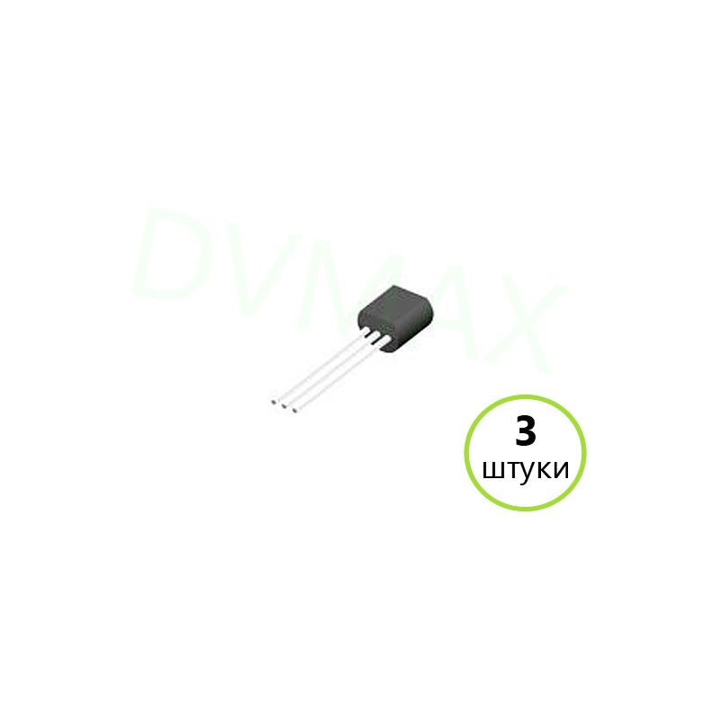 Транзистор, 3 шт, 2N6027 - Programmable Unijunction Transistor Triggers, 40V, 300mW, TO-92