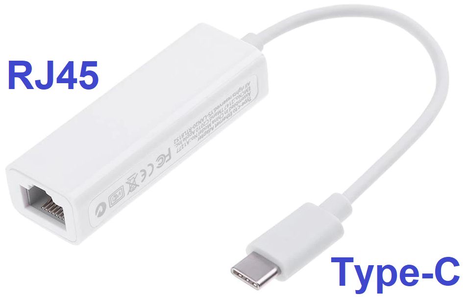 Кабель USB Type-C, RJ-45 Ethernet ААБ что-то LAN_USB Type-C_RJ-45 ...