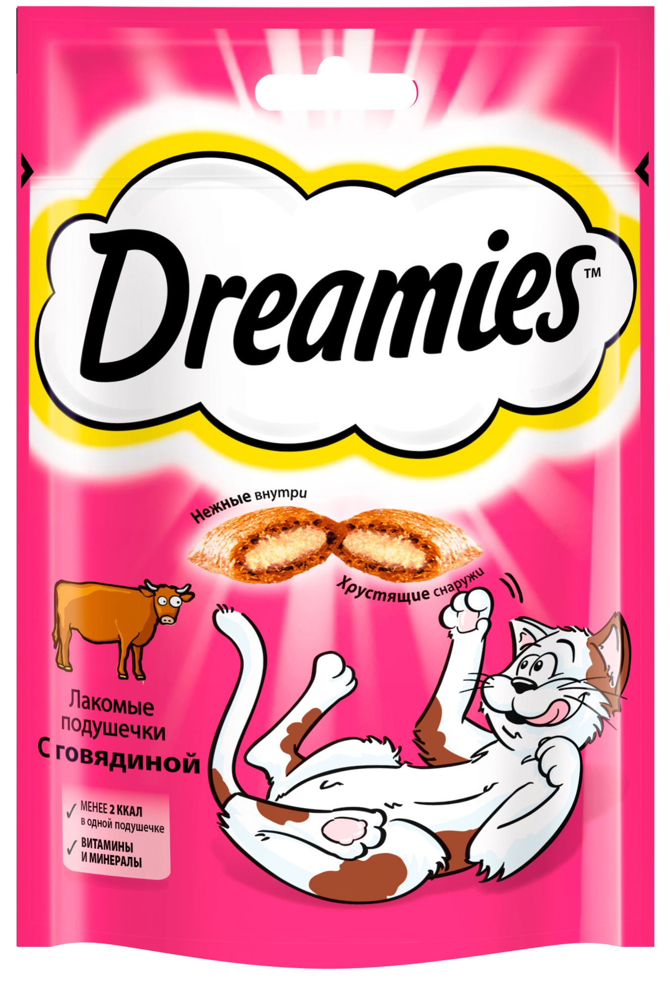 DreamiesЛакомыеподушечкидлякошексговядиной,7551,0,03кг