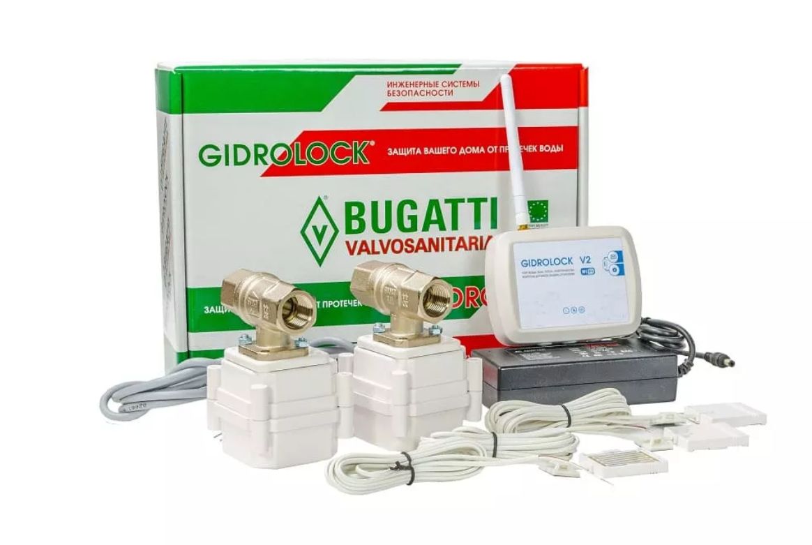 Gidrolock bugatti 1 2. Гидролок Бугатти 1' комплект. Блок управления Gidrolock Standard (20500132). Защита от протечек. Система защиты от протечек воды.
