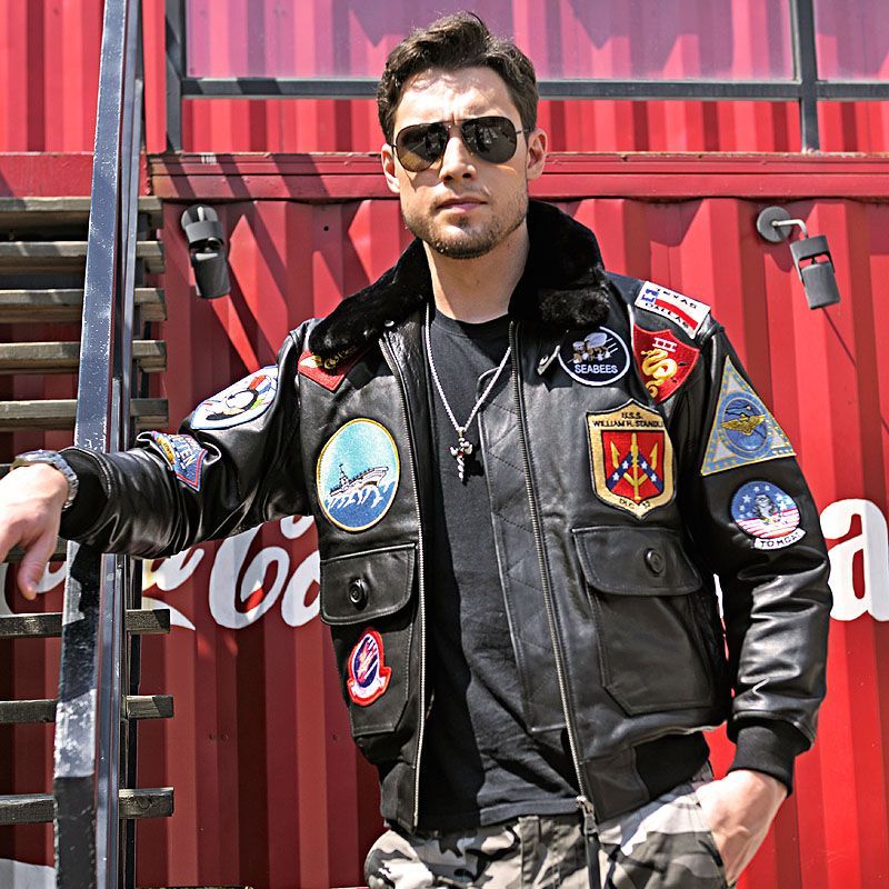 Tom Cruise Top Gun Leather Jacket