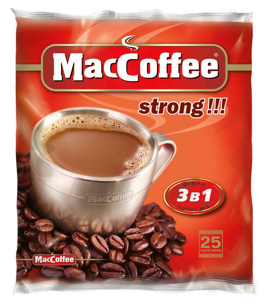 Кофе 3 в 1 MACCOFFEE strong