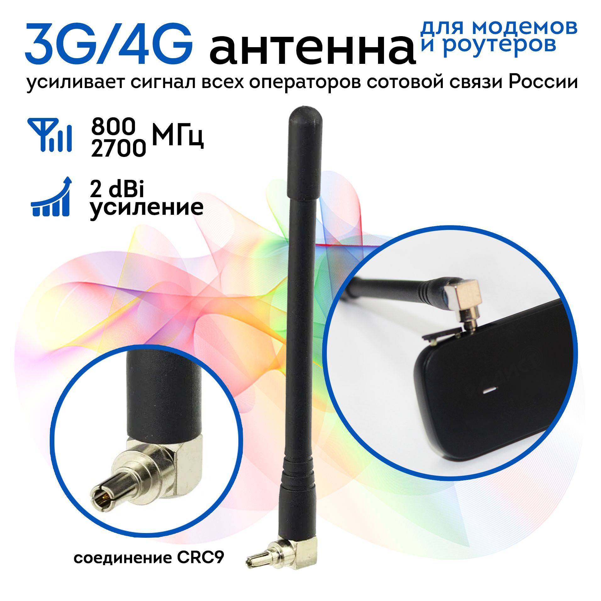 Антенна для 4G модема РЭМО Рысь 4G