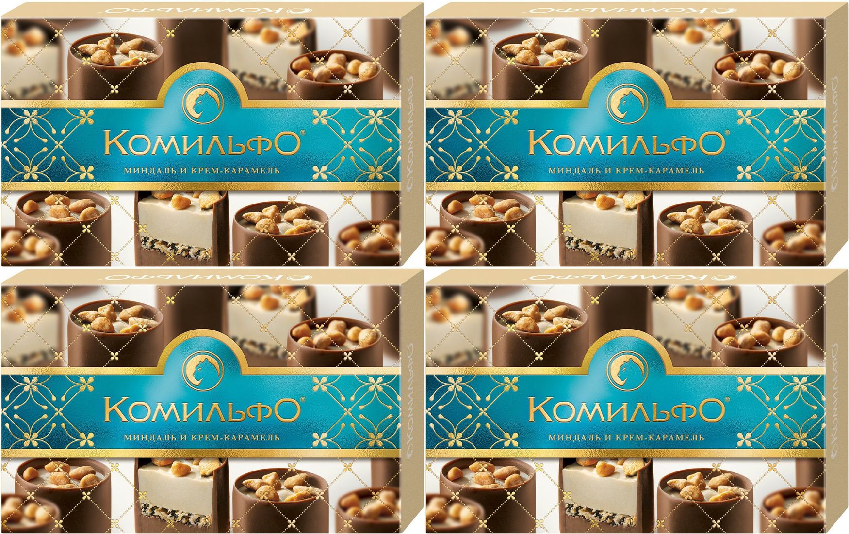 Набор конфет Комильфо Миндаль/крем-карамель к/к 116г