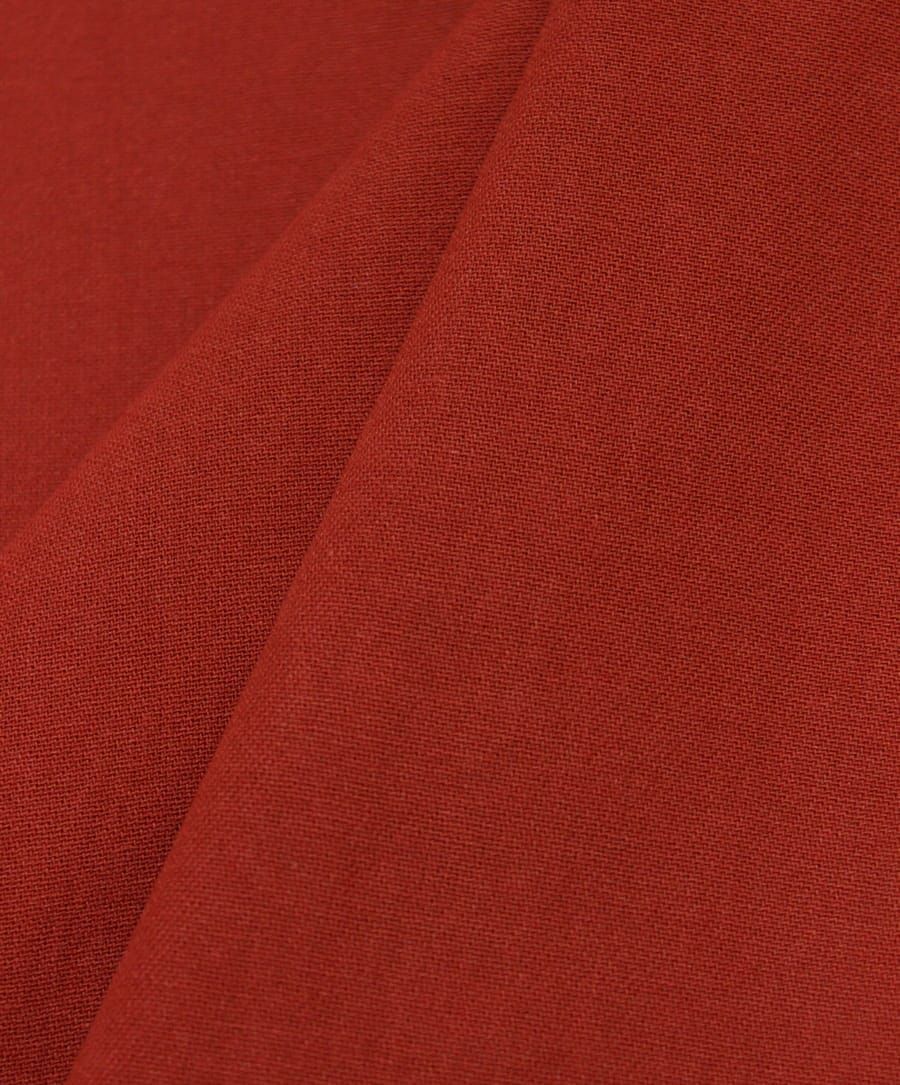Тканьдляшитья(1,5м)Плательныйхлопокцв.Красныйтерракот,ш.1.48м,хлопок-100%,140гр/м.кв