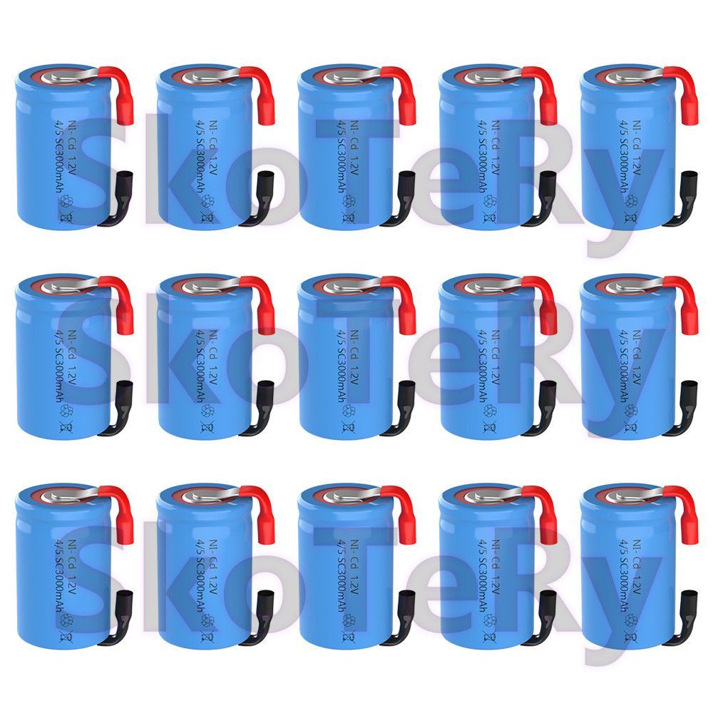 15шт4/5SCSubc1.2V3000mAh4/5SCNi-CDЗарядныебатареисосварочнымиэтикетками