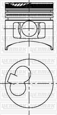 Поршень в сборе поршень+кольца d91.1 STD Mitsubishi Pajero 2.5TD 88>