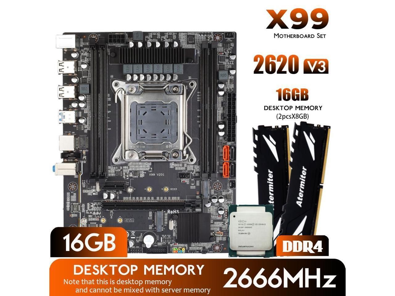 Материнская плата atermiter x99 d4