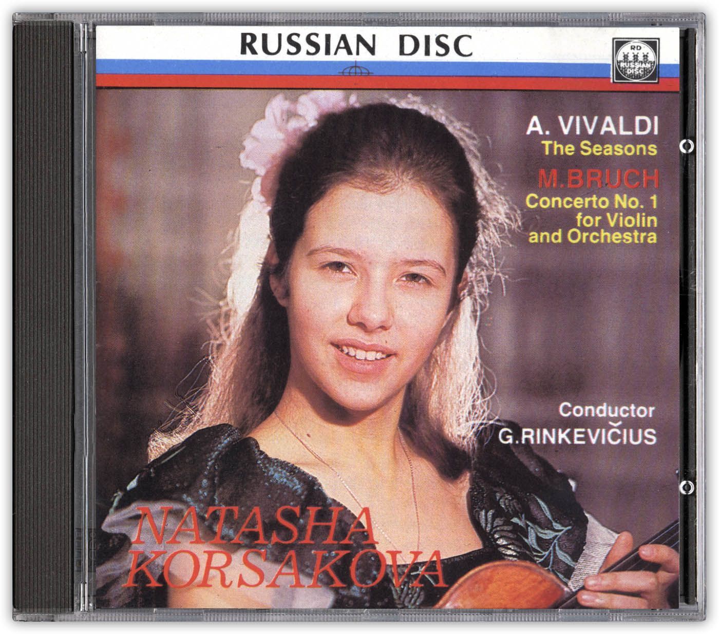 Audio CD Компакт-диск А. Вивальди, Времена года. M. Брух, Концерт № 1 для  скрипки с оркестром. Дирижер Г. Ринкявичюс. Наташа Корсакова, скрипка. -  купить по низким ценам в интернет-магазине OZON (932637987)