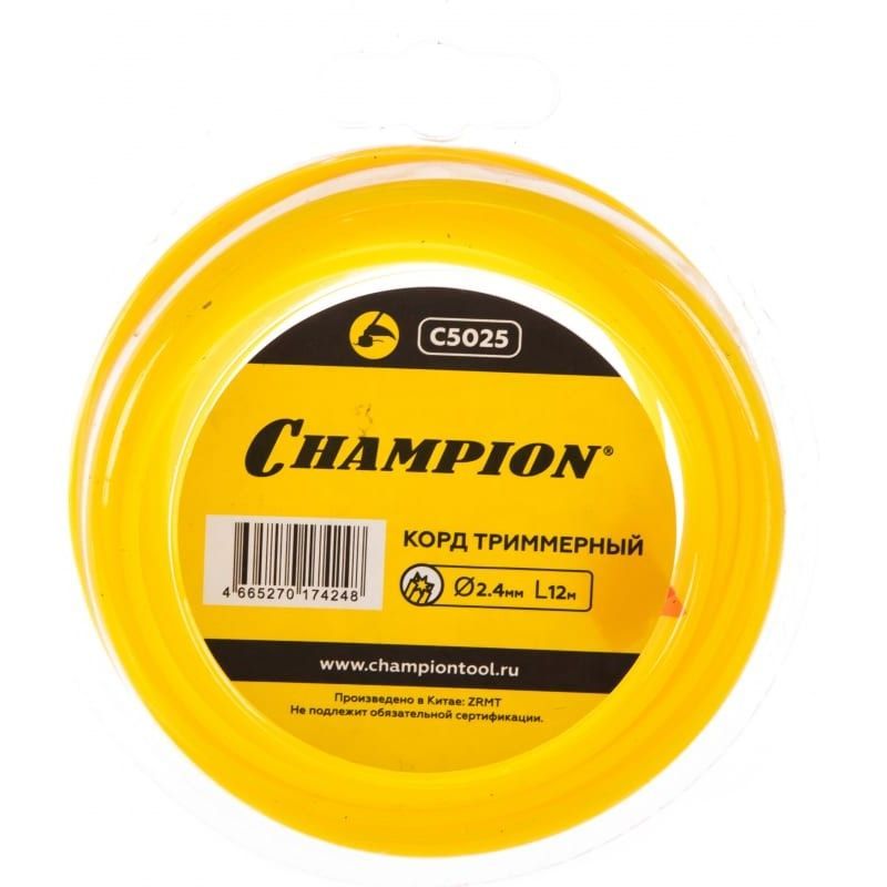 Корд триммерный CHAMPION Star 2.4мм* 12м (звезда), C5025