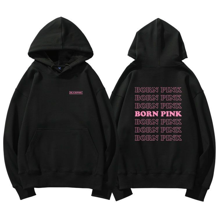 Hoodie cheap black pink