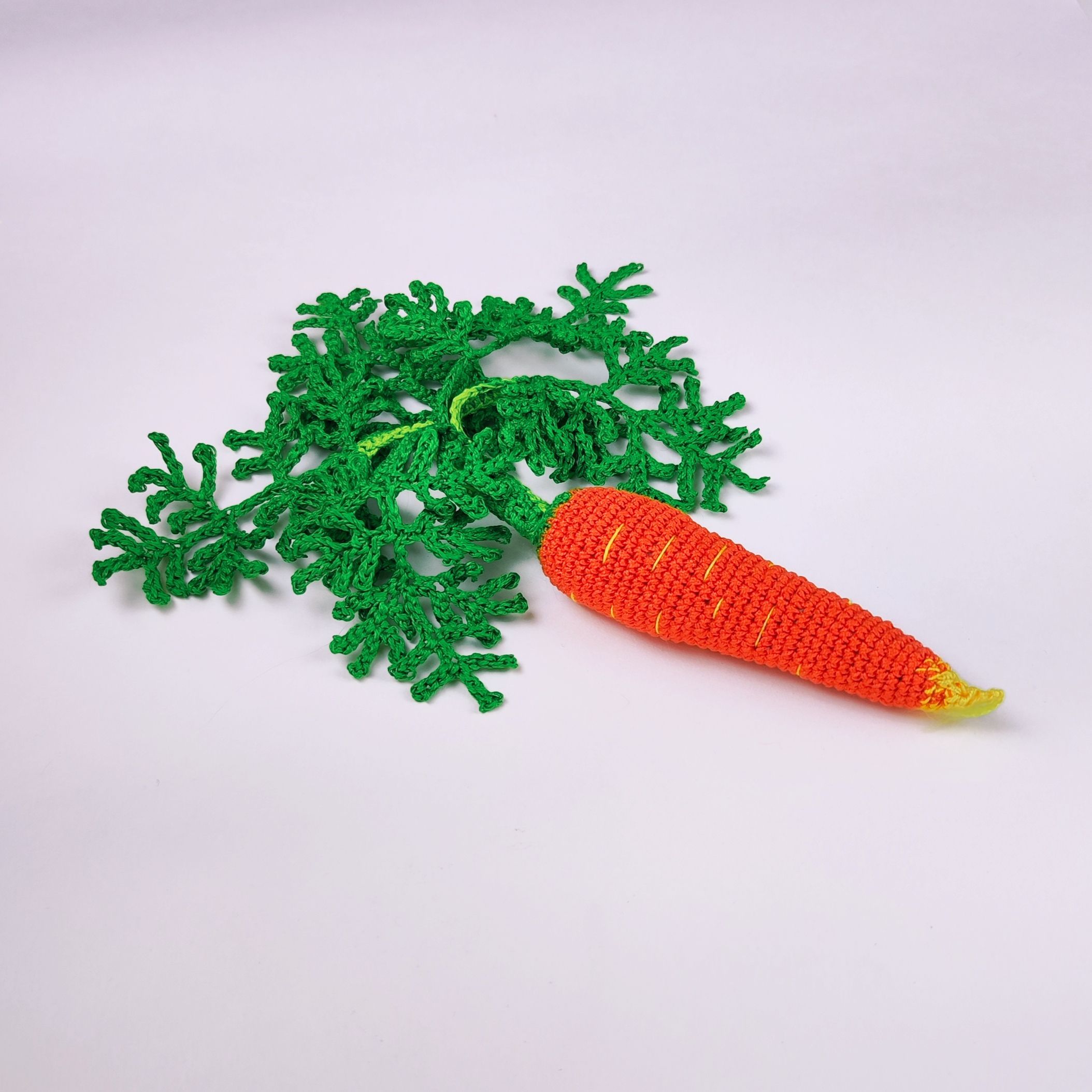 Вязаная морковка. Свяжи морковки в пучки