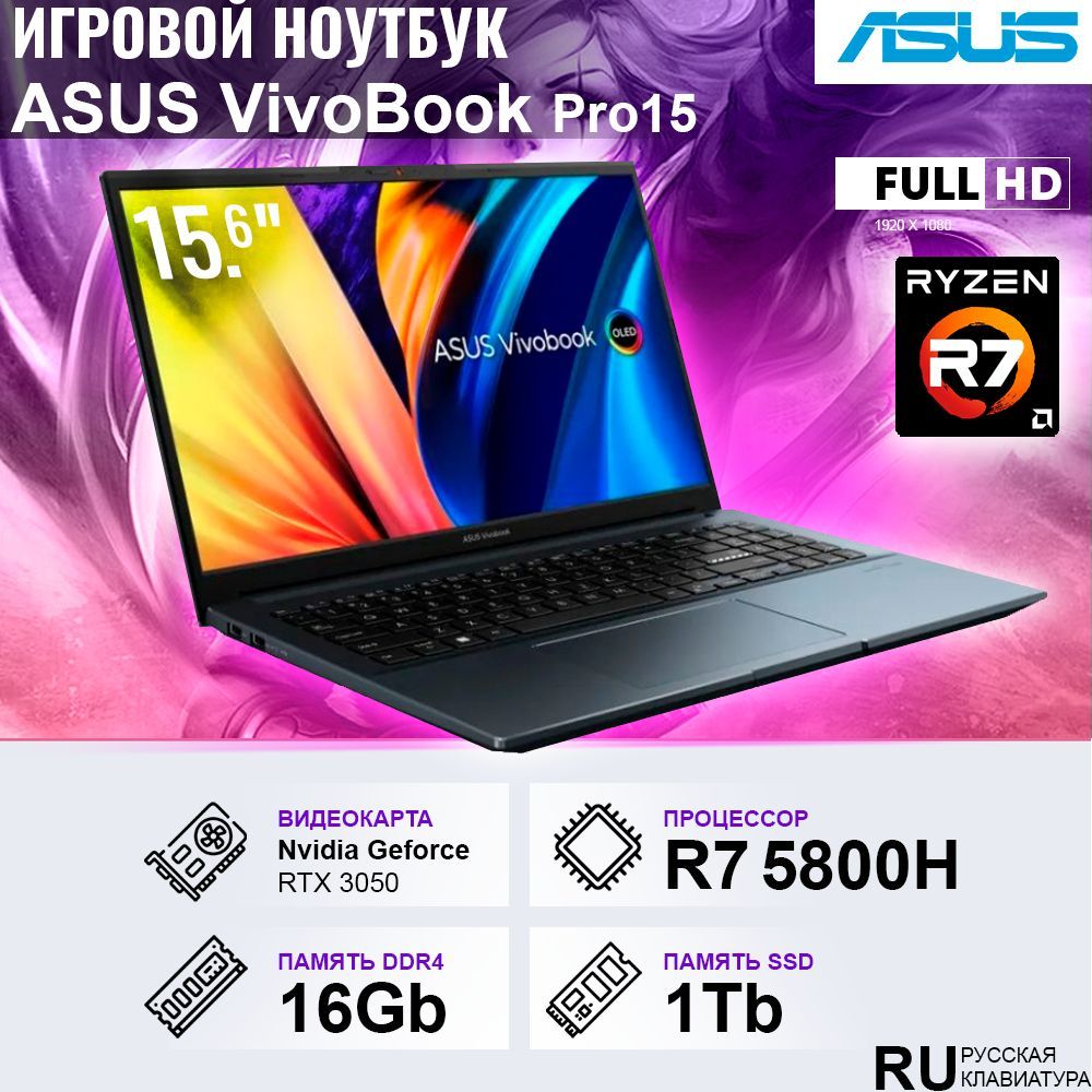 Asus vivobook pro 15 m6500qc hn058