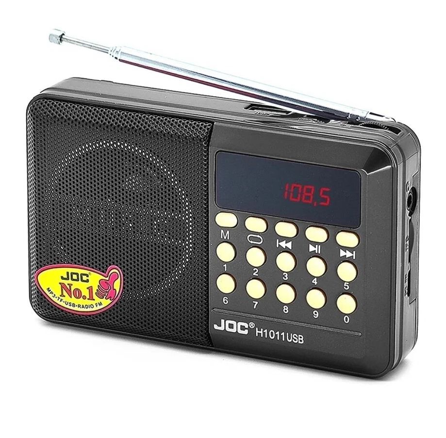 РадиоприемникцифровойJOCH1011ВТRadioFM,USB,microSD,Bluetooth(блютус)