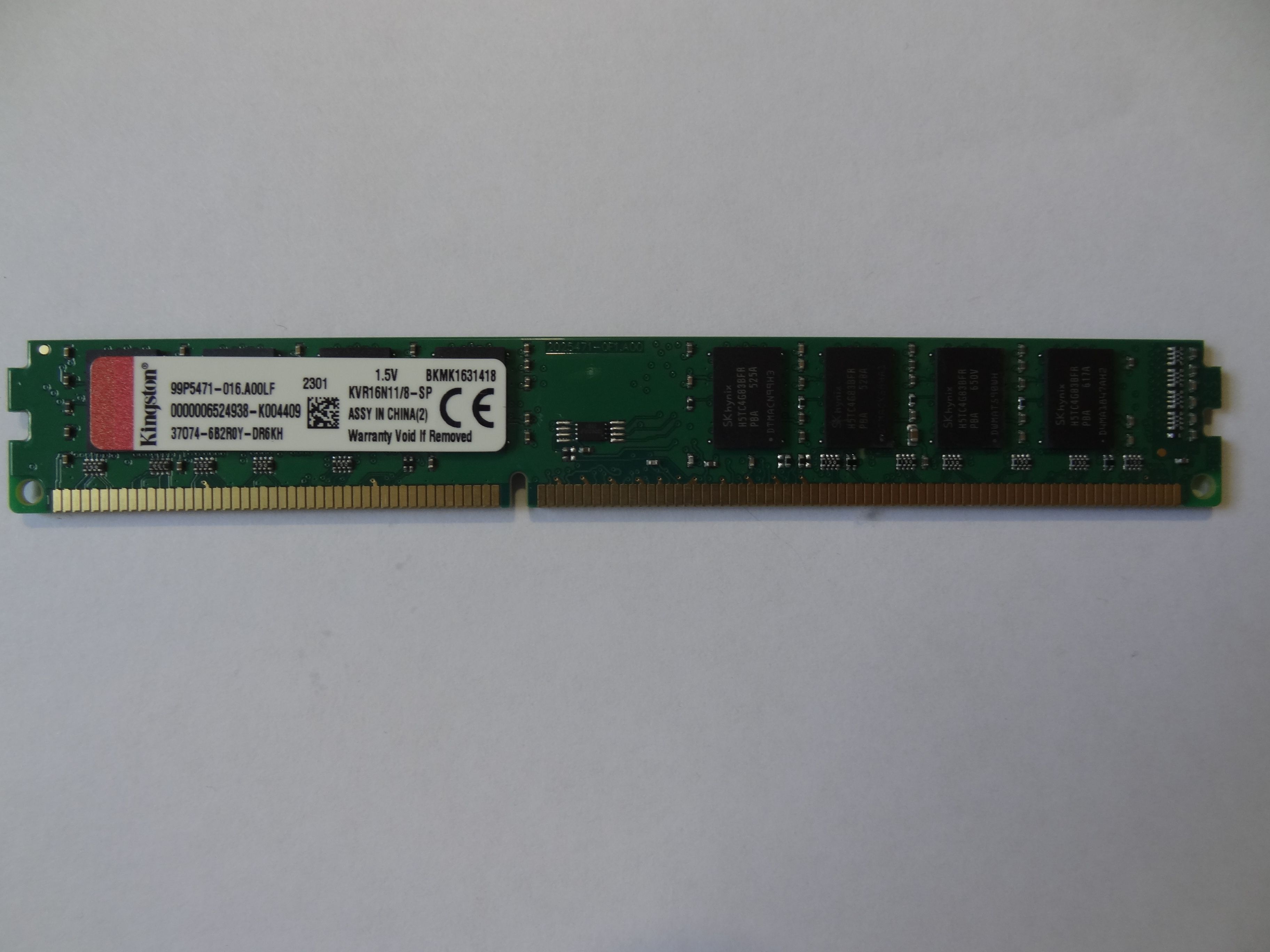 ОперативнаяпамятьПамятьдлякомпьютераDDR38GB1600Mhzkvr16n11/81,5Vнизко-профильнаяSP1x8ГБ(kvr16n11/8)