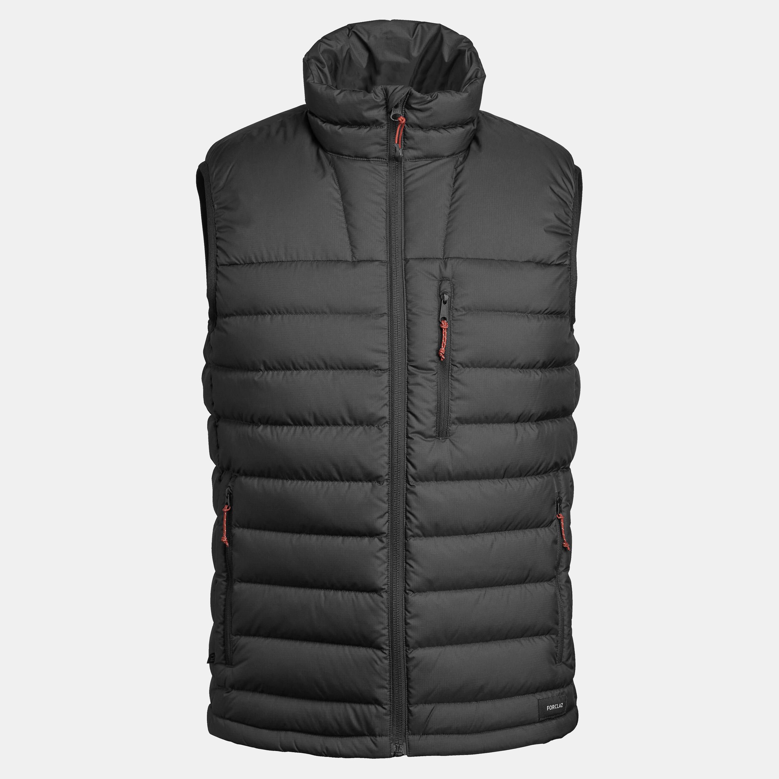 Puffer vest. Matte nylon men's down Vest Jacket vector. Patagonia Ultralight. Matte nylon men's down Vest Jacket Maket. Matte nylon men's down Vest Jacket Flat Sketch vector.