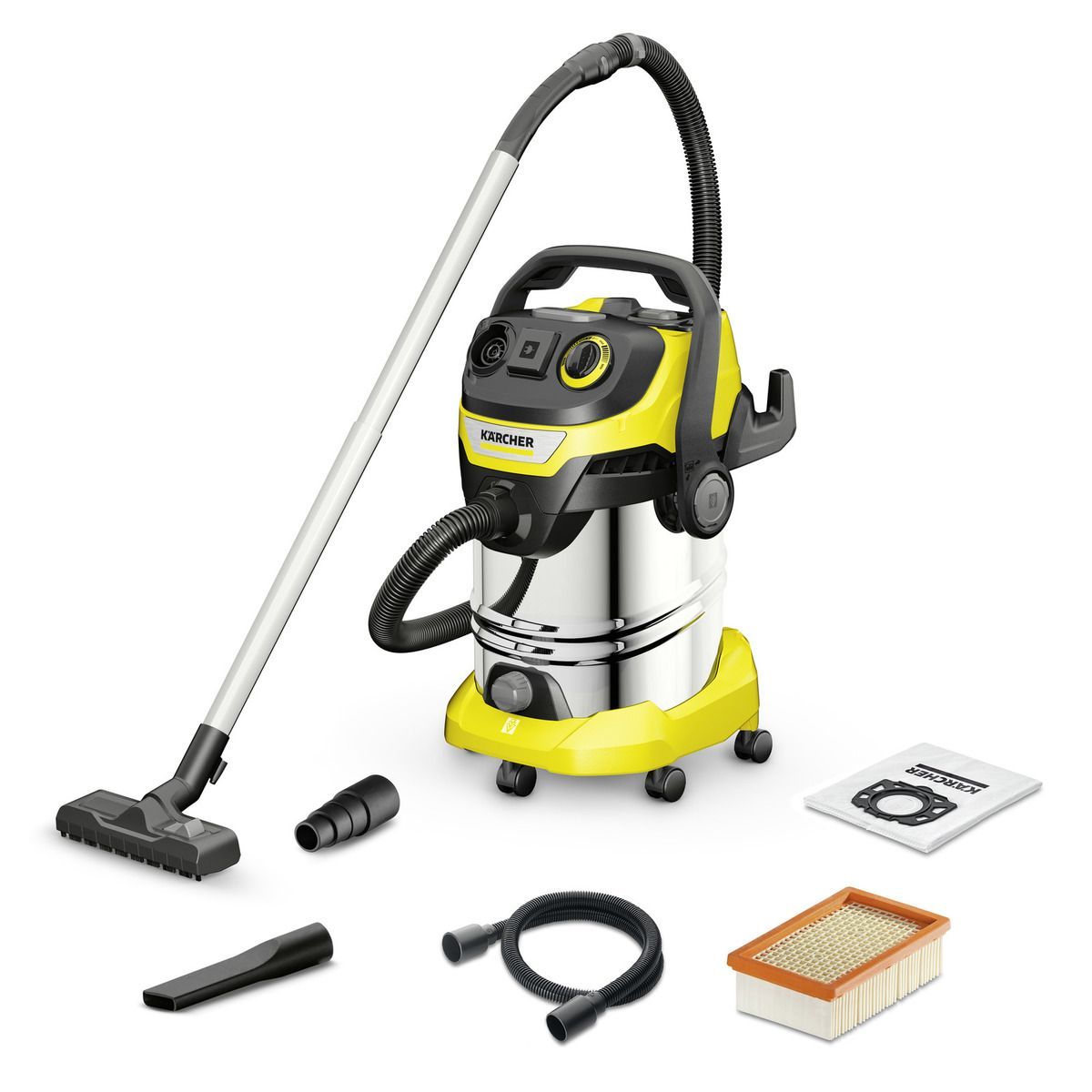 Пылесос хозяйственный KARCHER WD 6 P S V-30/6/22/T, 1300 Вт желтый