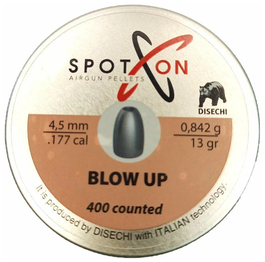 Пули для пневматики SPOTON Blow Up 4,5 мм 0.842 г 400 шт