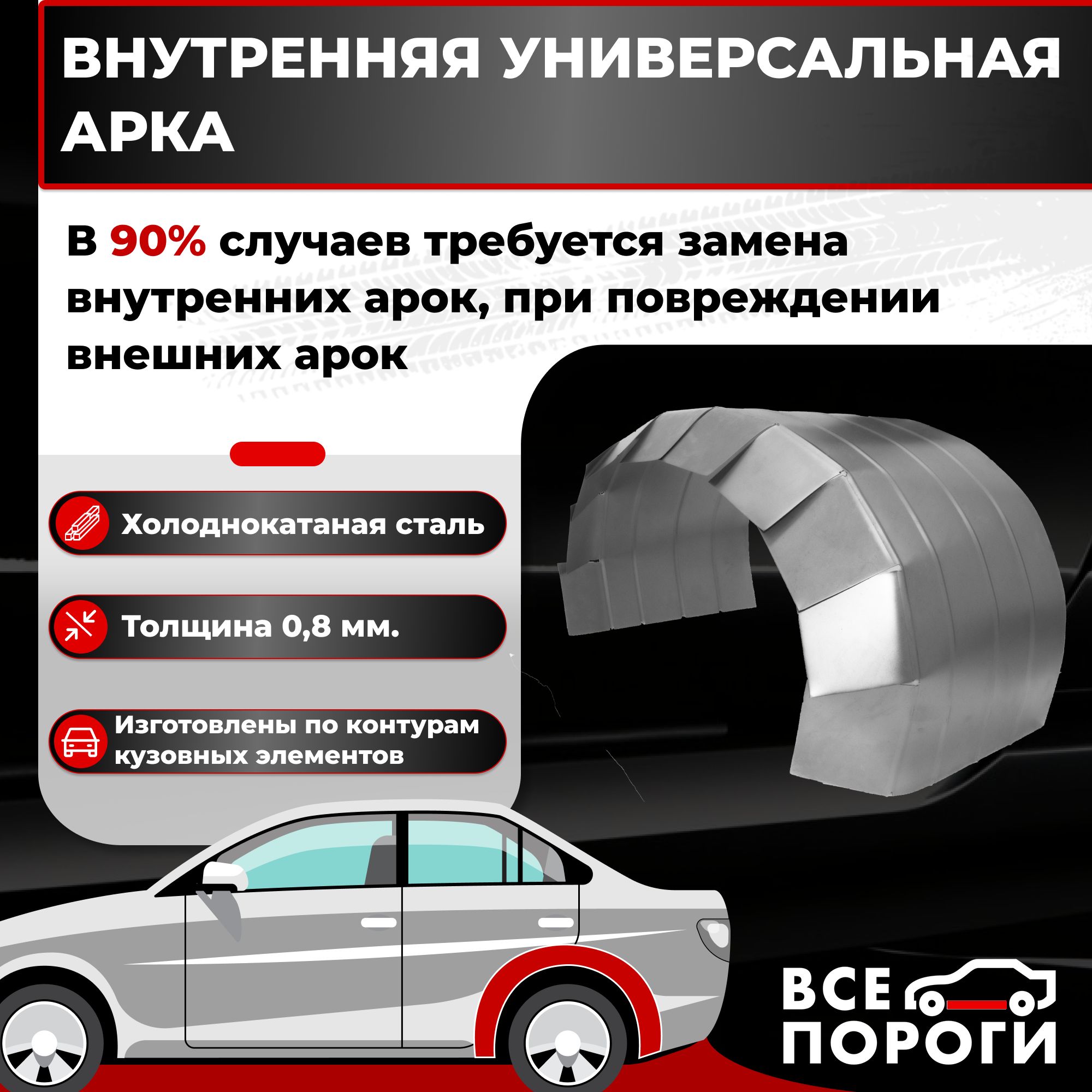 Универсальнаявнутренняяаркадлялегковогоавтомобиля/Холоднокатанаясталь0,8мм