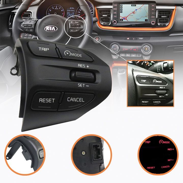 Блок кнопок управления Cruise Control / Limiter для для автомобилей Kia Rio 4 и Kia Rio X-Line. 96720H8020