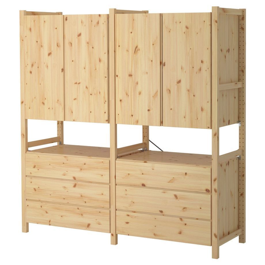 Икеа Ивар шкаф деревянный