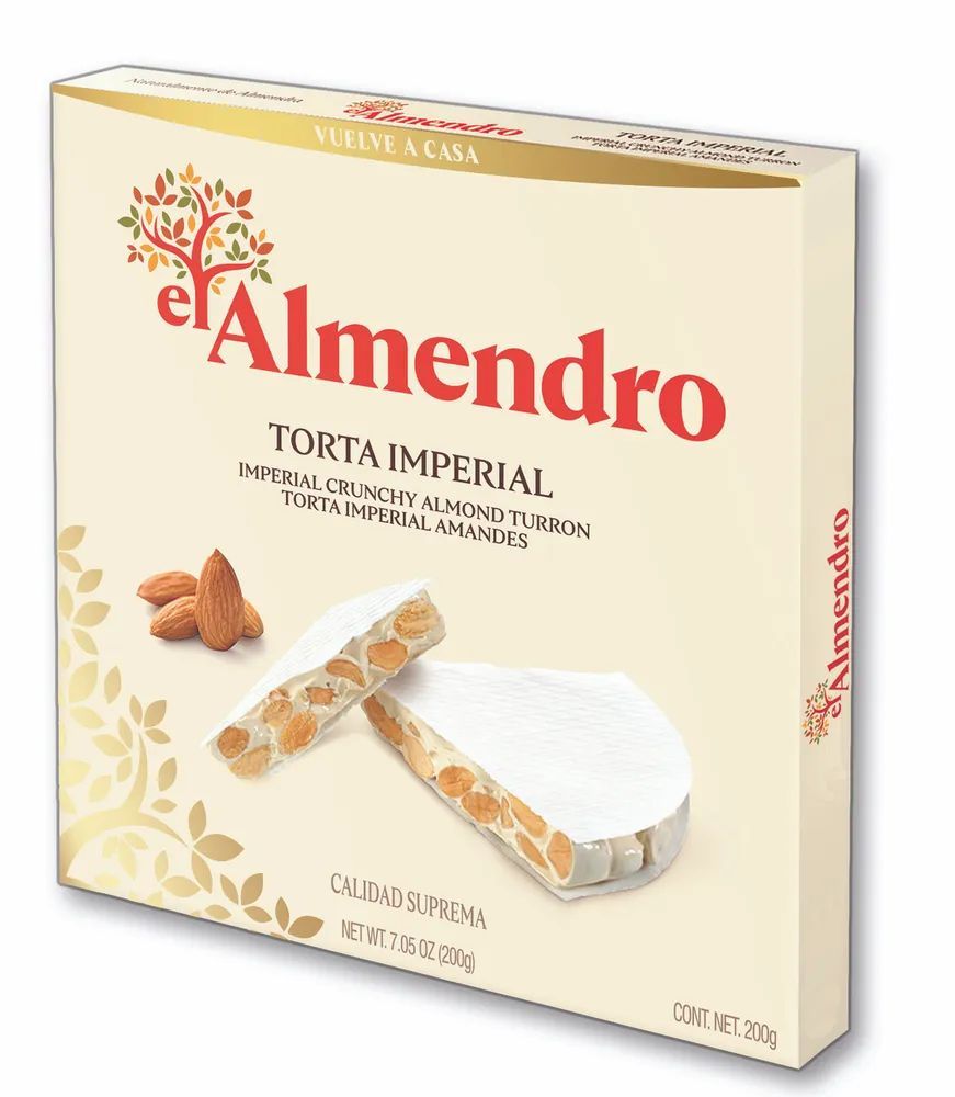 Хрустящий миндальный туррон Torta Imperial El Almendro, 200г