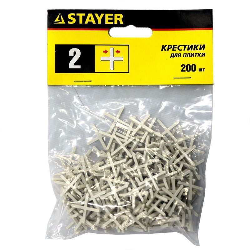 Крестики Stayer для плитки 2 мм